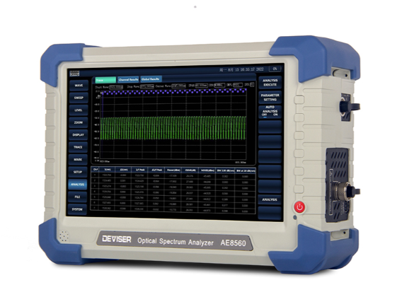 Deviser AE8560D kannettava optinen spektrianalysaattori